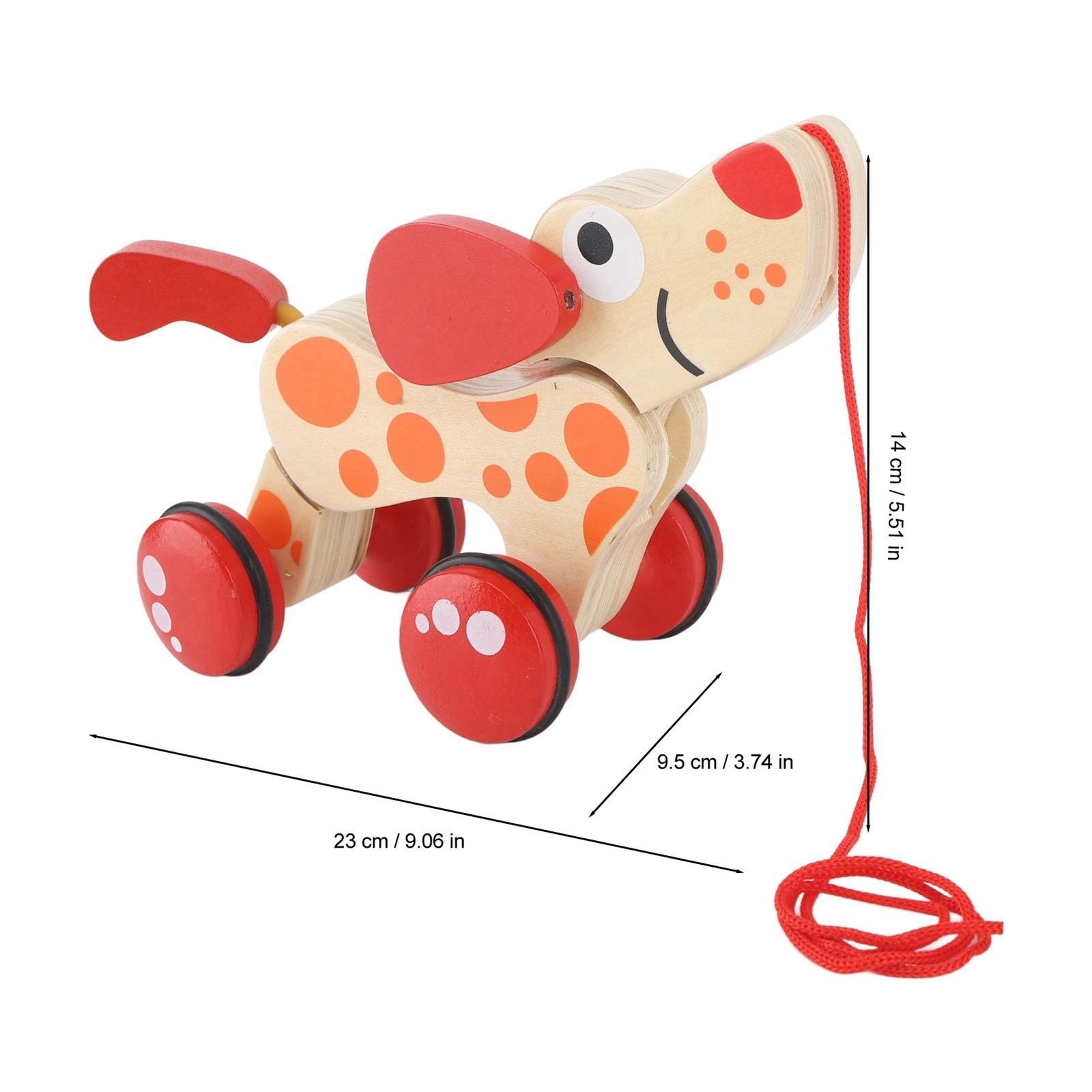 Push Pull Toy Puppy Walk Along Pull Wooden Hound Dog Walk A Long Puppy Wooden…