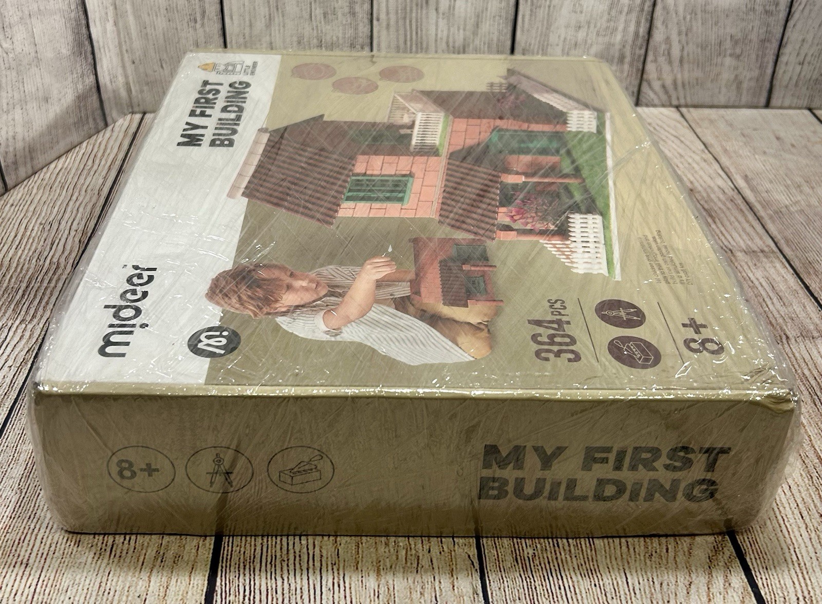 Mideer My First Building Construction Set – Complete Bricks & Tools (No Mortar)