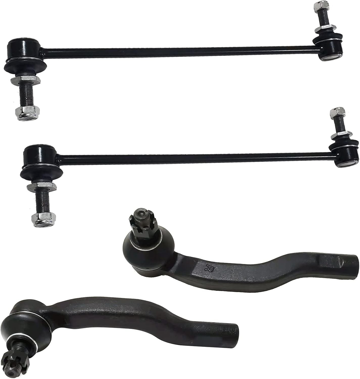 4pc Front Sway Bar End Links and Outer Tie Rod End Kit K750043 ES800341 ES800485