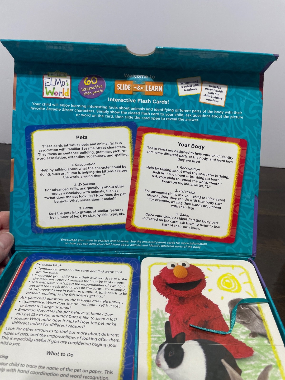 Sesame Street Elmo’s Word flash cards Your body and Pets