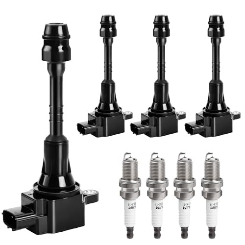 Ignition Coil Packs Spark Plugs fit for L4 1.8 2002 2003 2004 2005 2006 Nissan