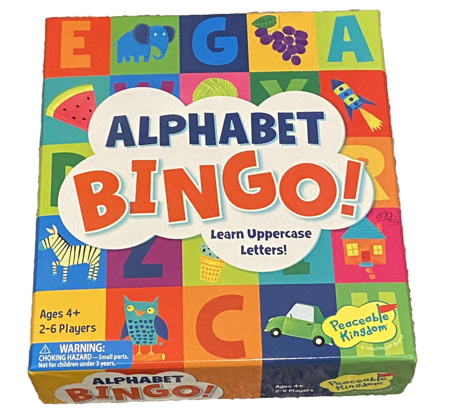 Peaceable Kingdom Alphabet Bingo Letter Object Learning Educational Game Age 4