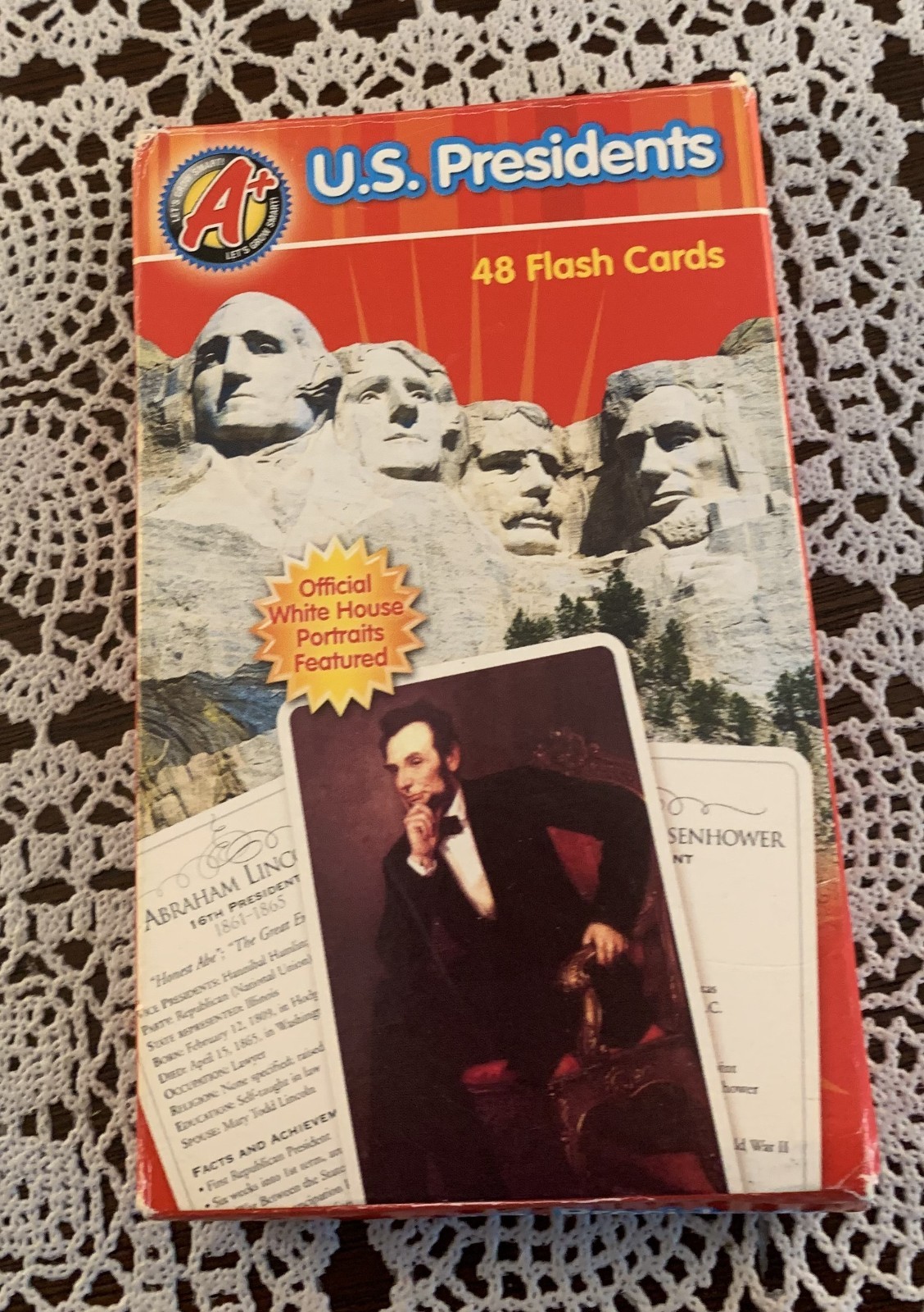 Creative Edge US Presidents Flash Card Set 48 Cards Washington To Obama New