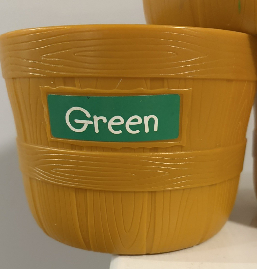 Learning Resources Farmers Market Bushel Baskets Color Sorting Buckets Set of 5