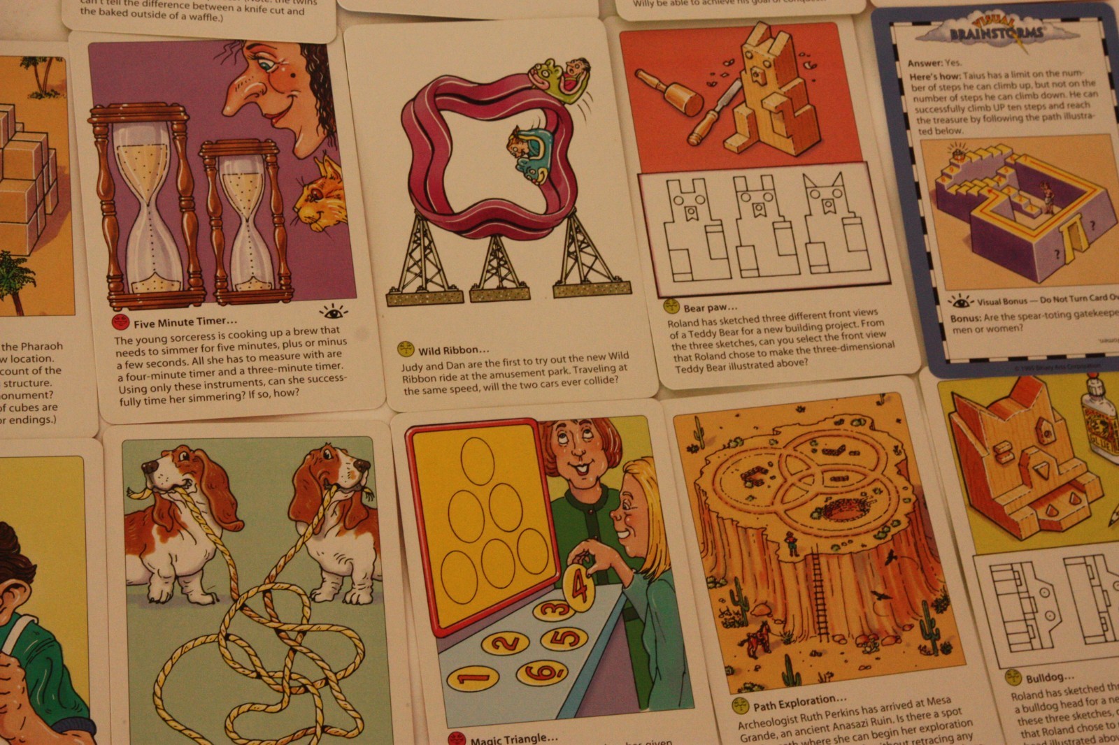 Visual Brain Storms – The Smart Thinking Game – Brainteaser Card Game