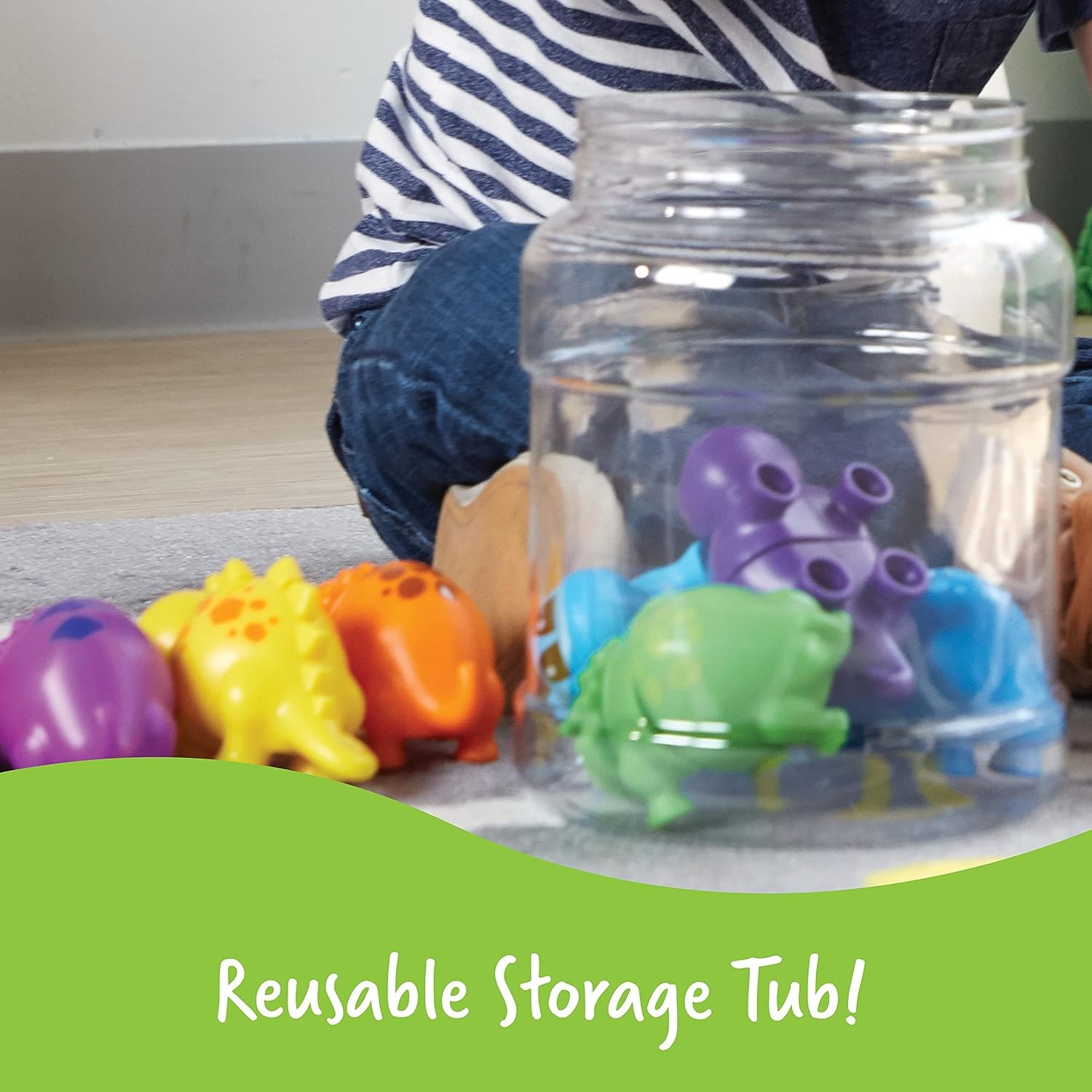 Learning Resources Snap-n-Learn Matching Dinos – 18 Pieces, Ages 18+ Months Todd