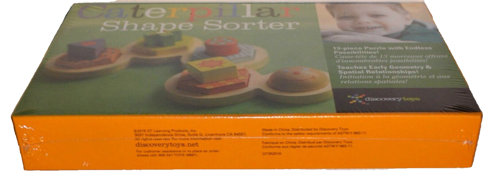 Discovery Toys CATERPILLAR SHAPE SORTER Kids Learning Toy – 13 Piece Puzzle