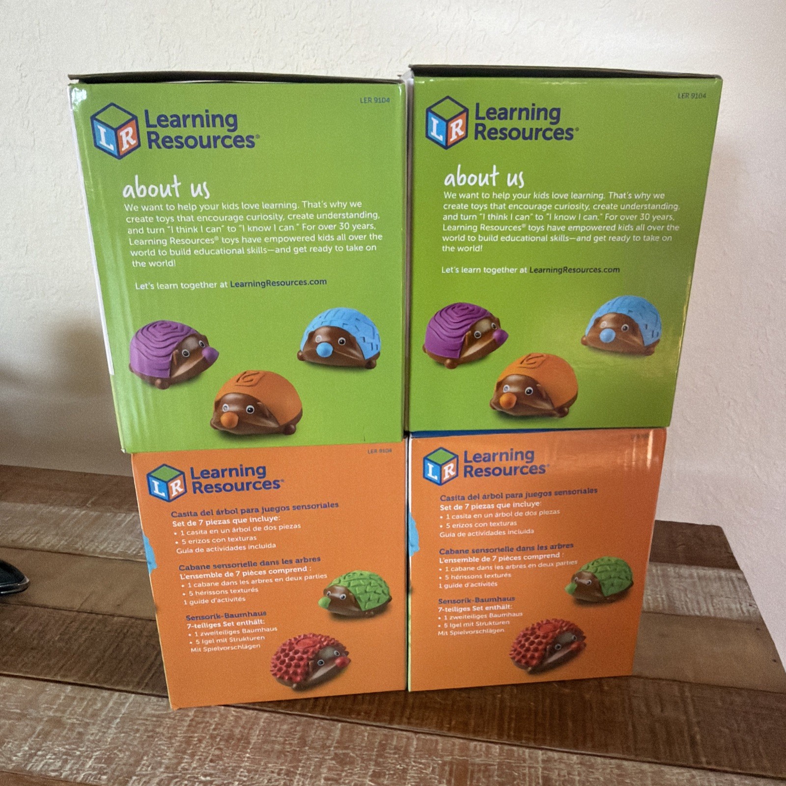 Learning Resources Spike the Fine Motor Hedgehog Sensory Tree House Lot Of 4