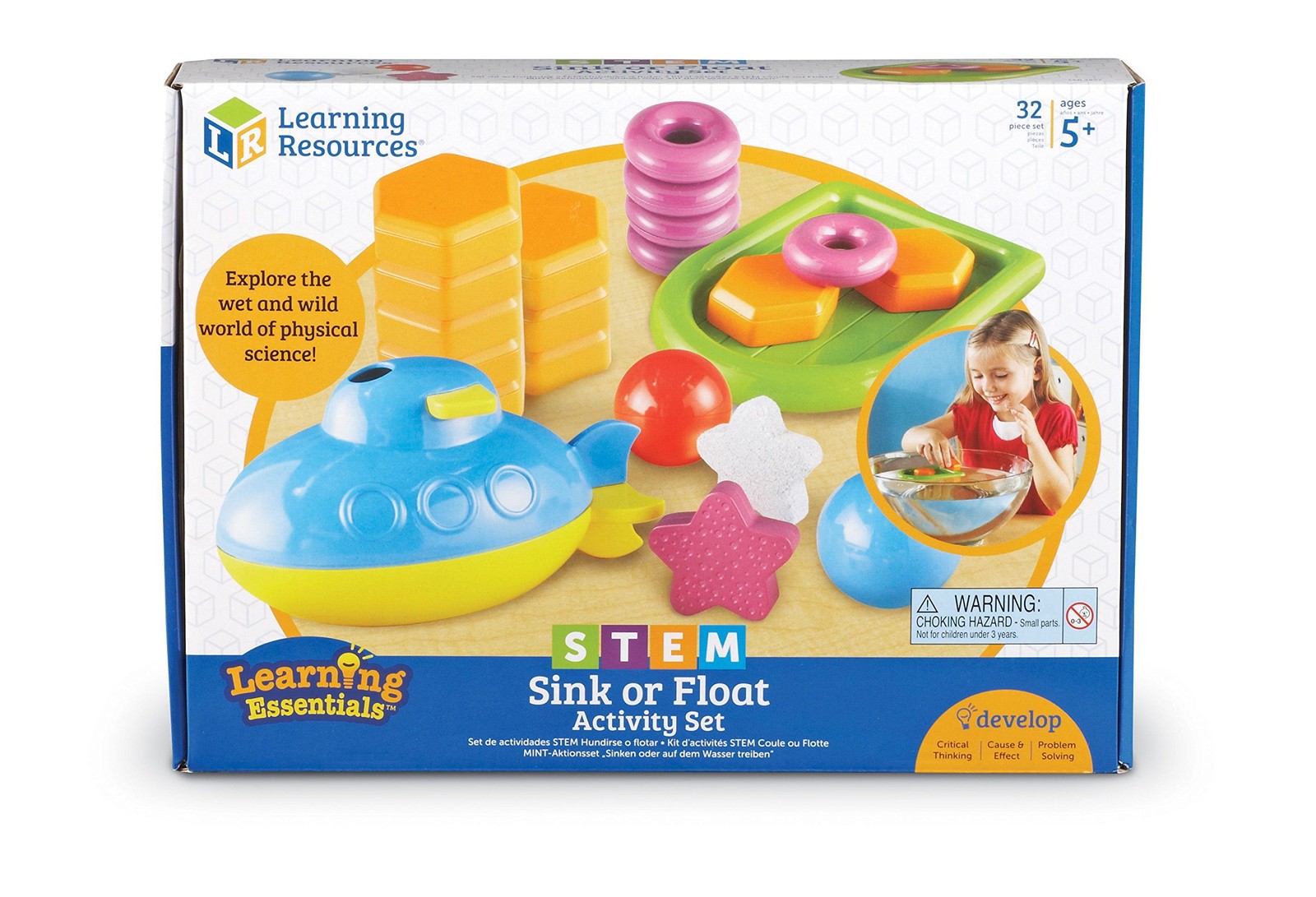Stem Physics Toy Set Submarine Raft Activity Cards For Kids Ages 5 And Up