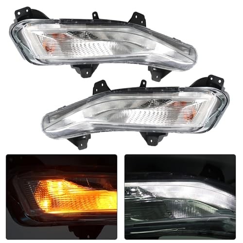 2-Pack Bumper Turn Signal Lights w/DRL Fog Lamps Assembly Left + Right