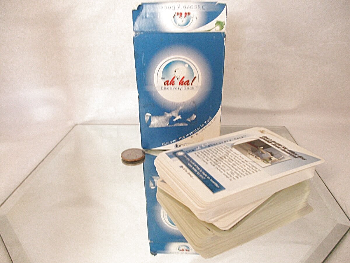 2001 Ah Ha Discovery Card Deck STEM Creativity Tool IP Capitol Group Creative Th