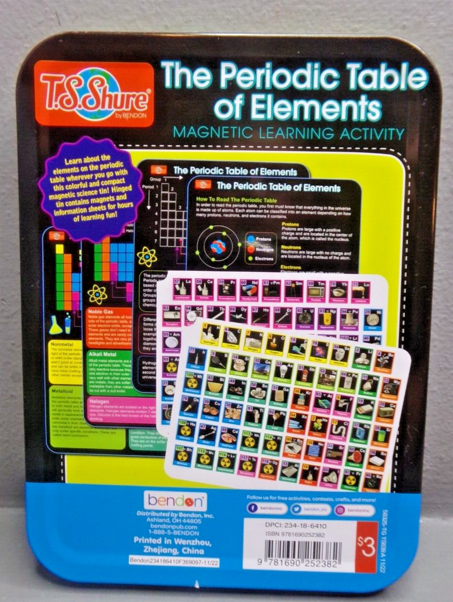 TS Shure The Periodic Table Of Elements STEM Magnetic Learning Activity Kit