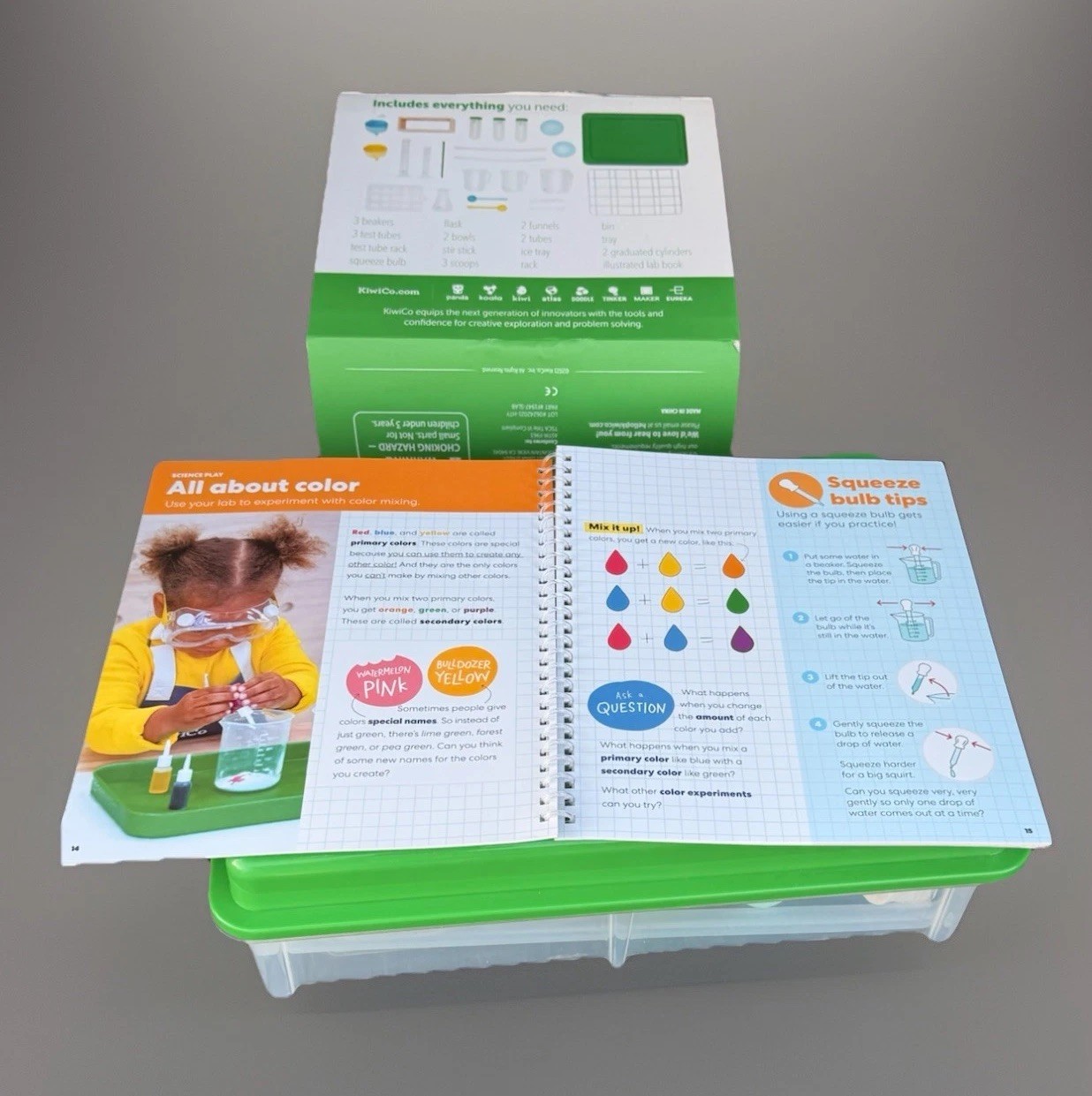 New Kiwi Learn & Grow! Chemistry Play Lab Sensory Play Educational Science Kit