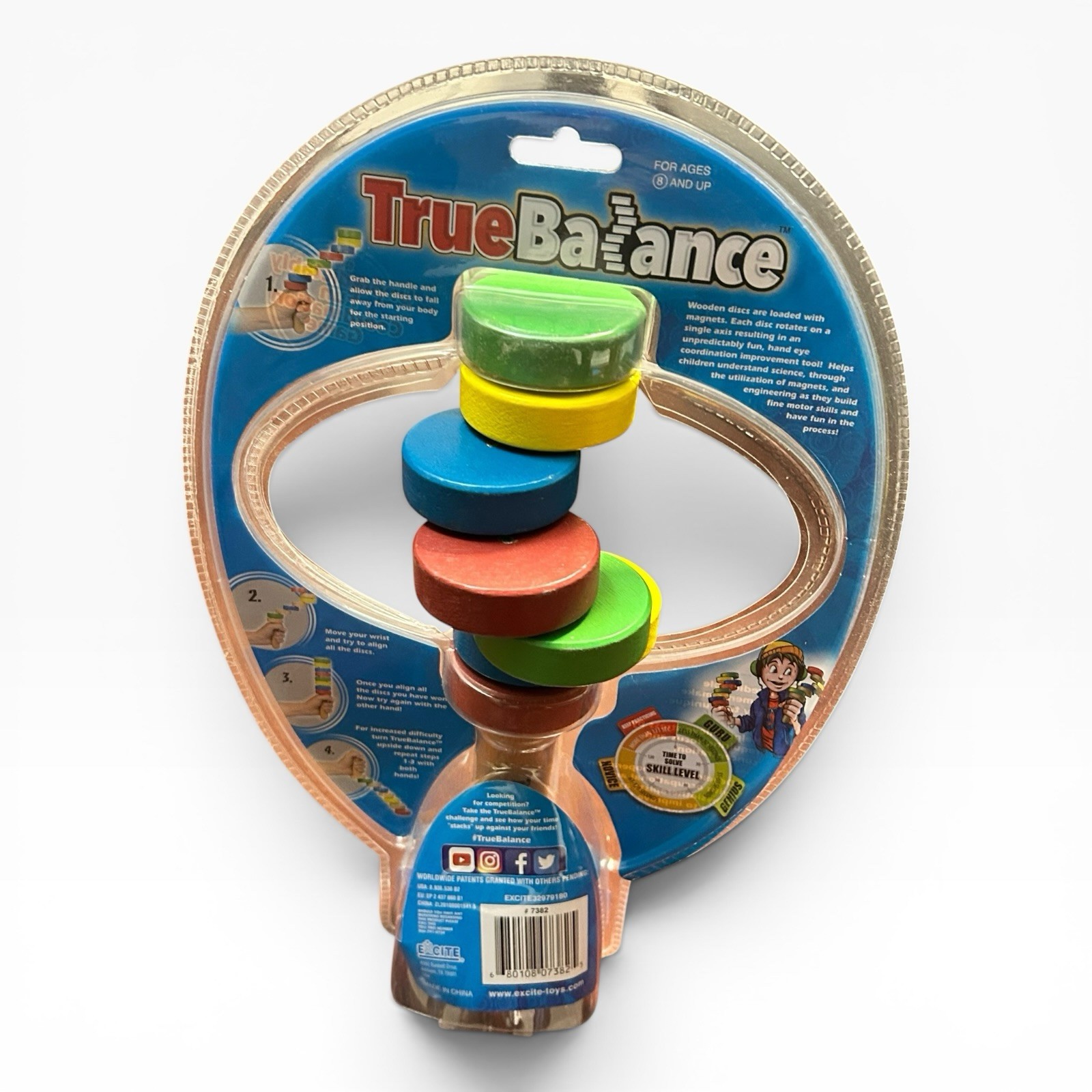 True Balance STEM Coordination Handheld Wooden Skill Game New Sealed Motor Skill