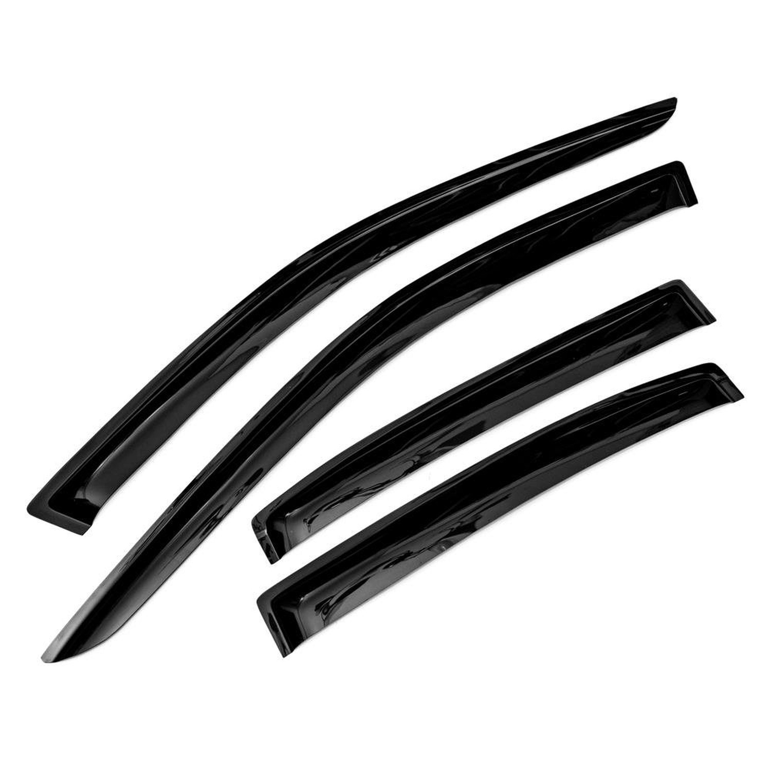 Smoked Out-Channel Window Vent Guard Rain Visors for 2010-2016 Ford Taurus