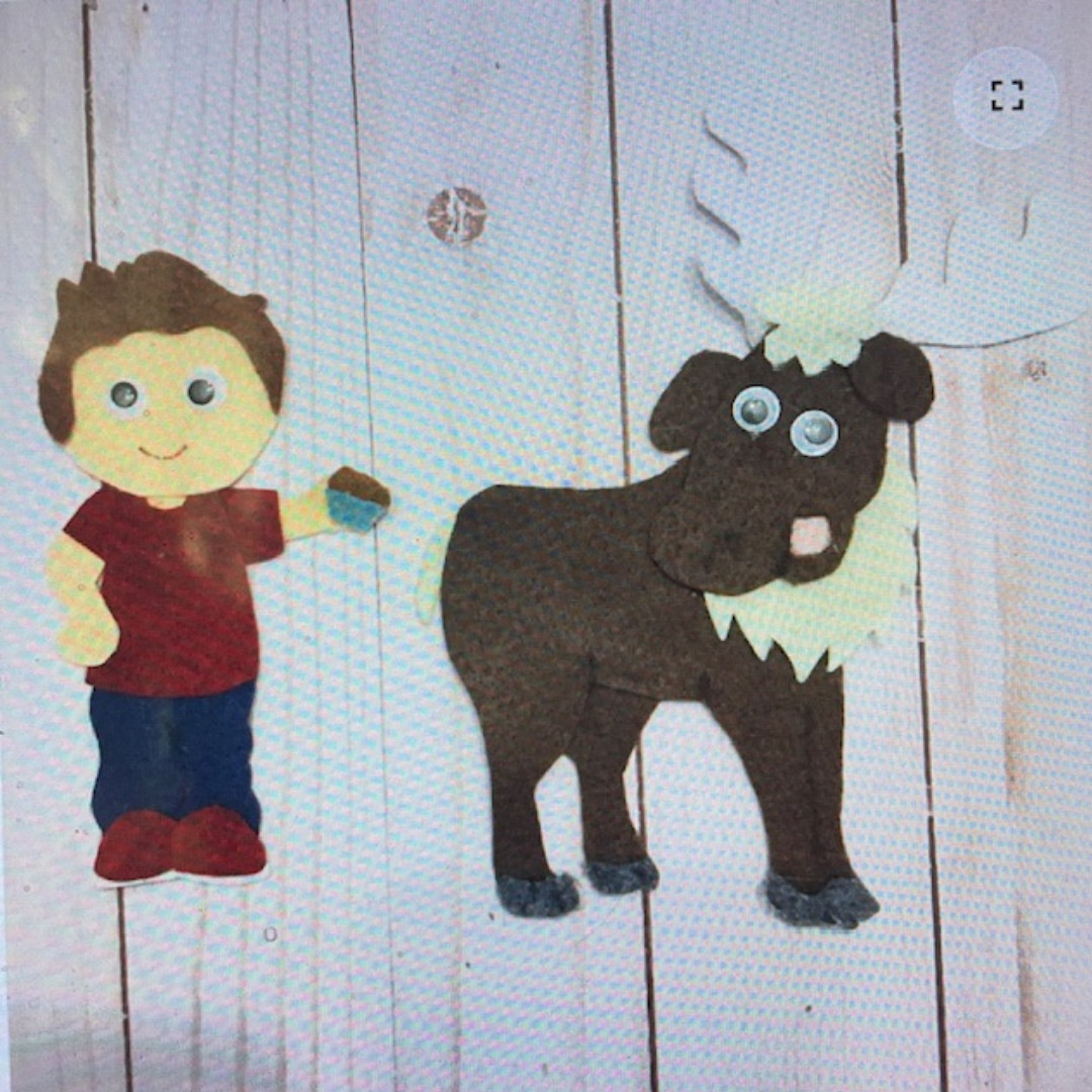 If You Give a Moose a Muffin Handmade Pieces for Felt or Flannel Board Play