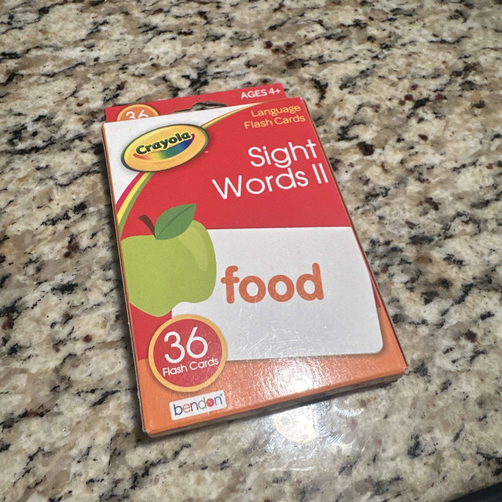 NEW Crayola Sight Words II Language Flash Cards Includes 36 Cards Ages 4+