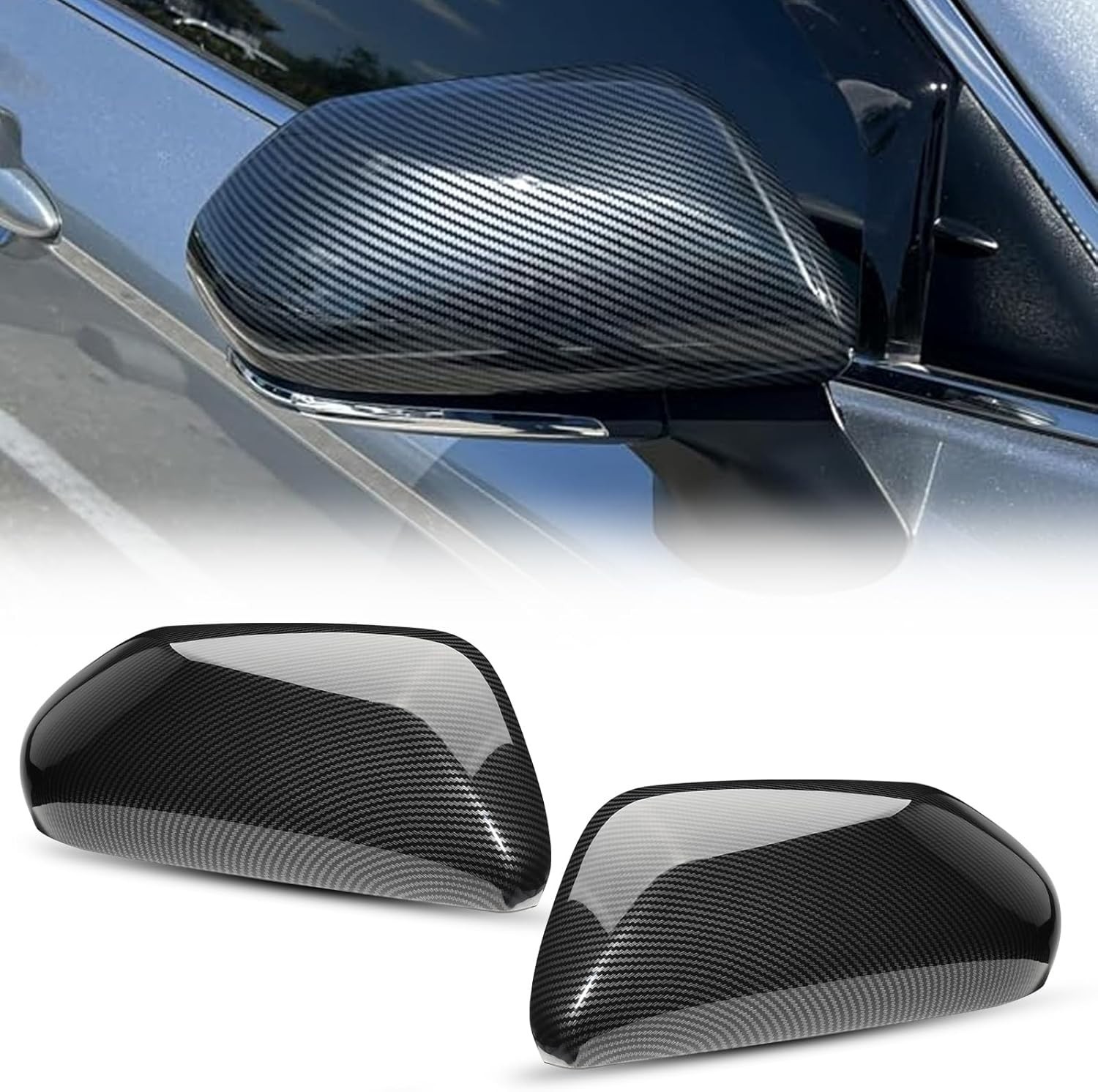 Mirror Cover Caps Compatible with Toyota Camry 2018 2019 2020 2021 2022 2023 …