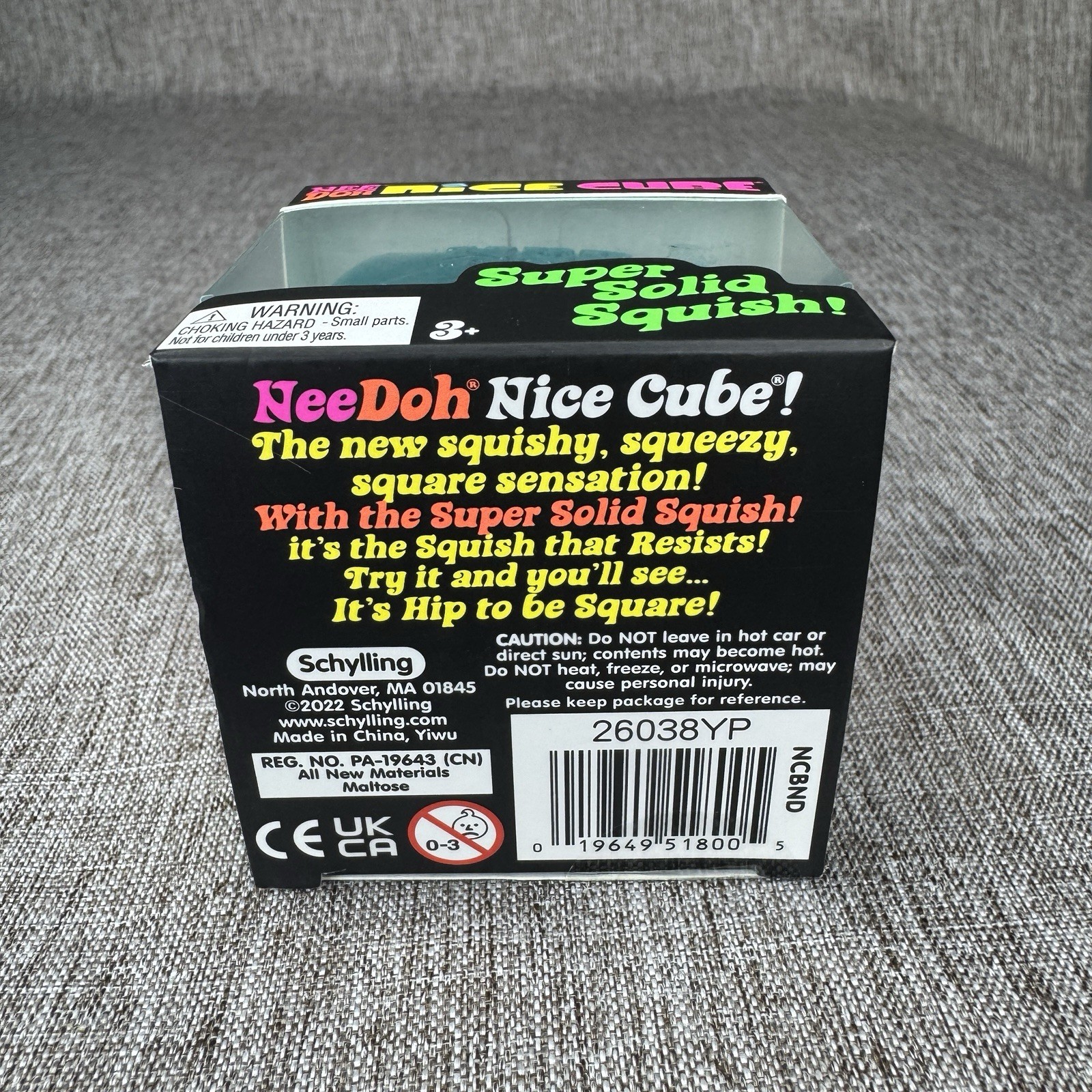NeeDoh Nice Cube – Super Solid Squish! (Blue) – Brand New/Factory Sealed! VIRAL