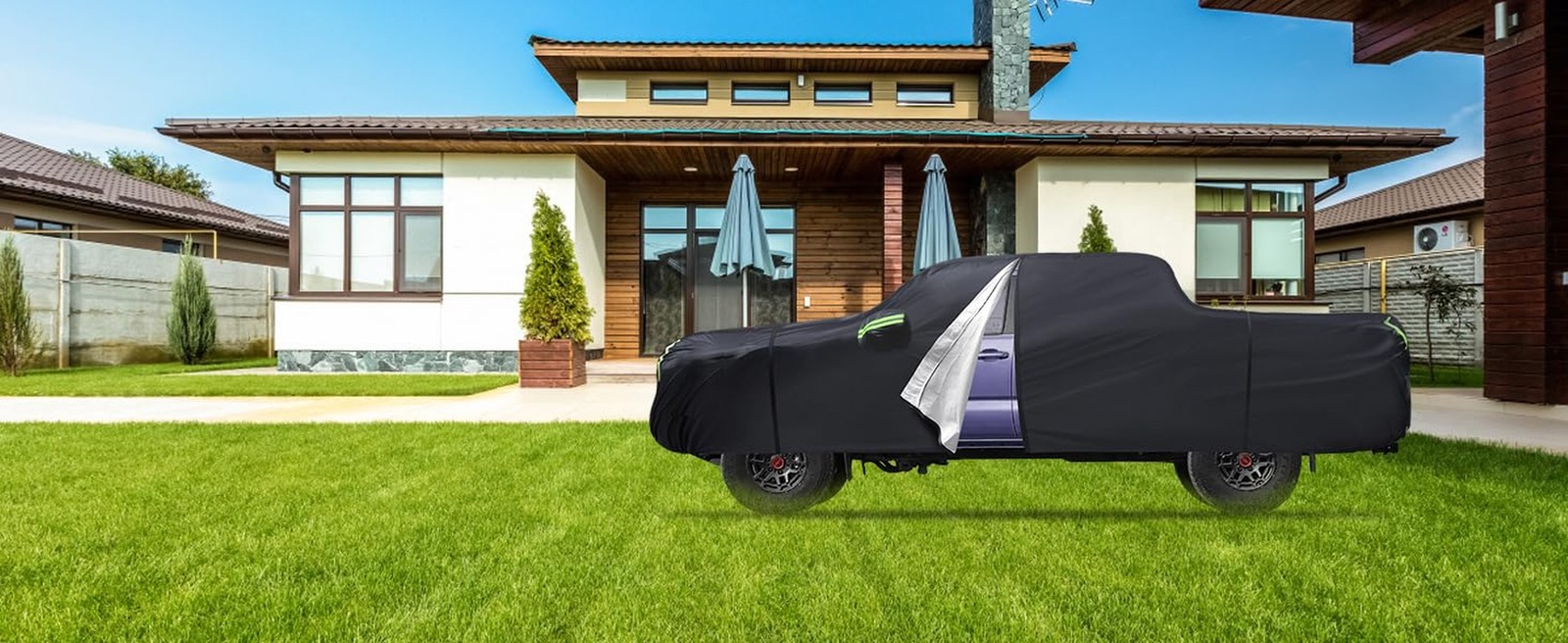 Car Cover Custom Fit for Toyota Tacoma 2005-2023,6 Layers Truck Cover Waterpr…