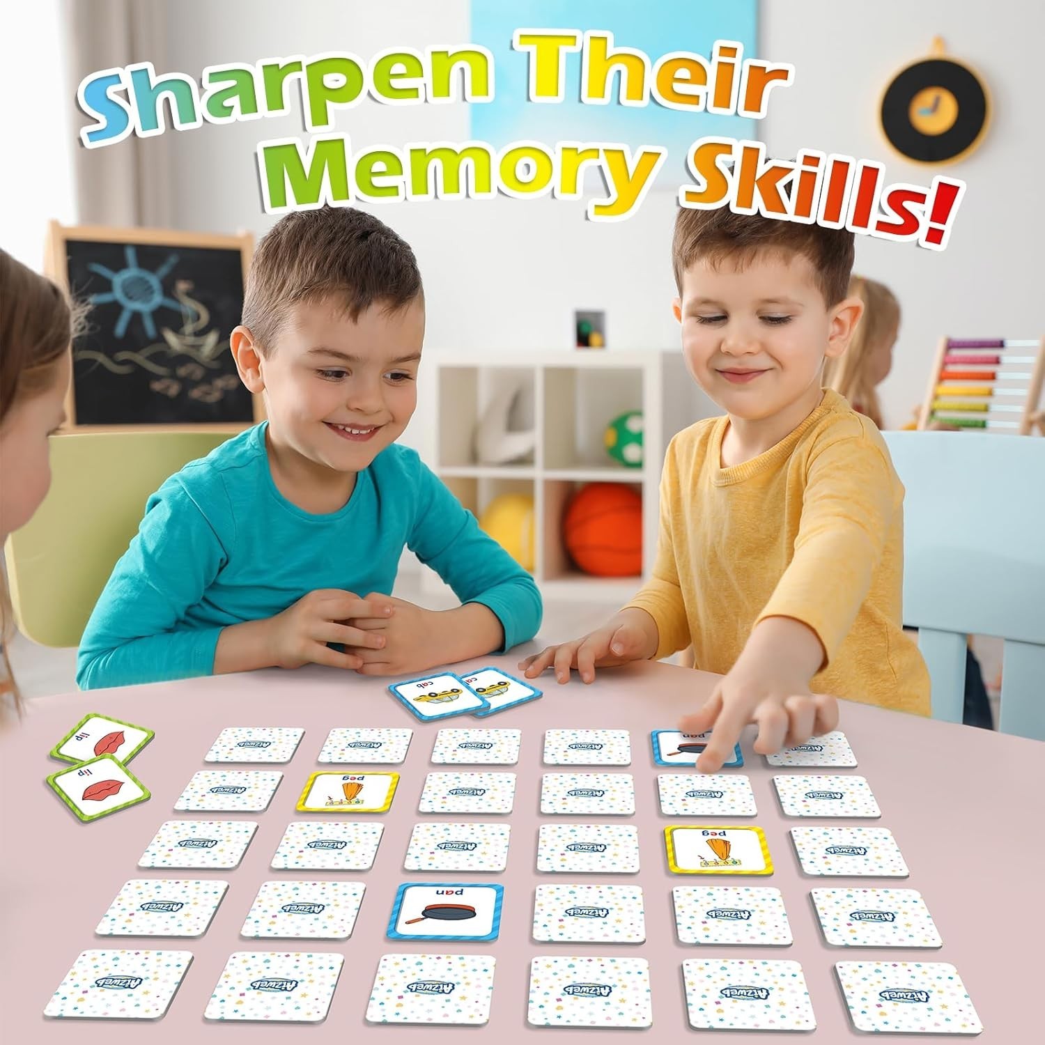 Educational CVC Word Game – 60 Durable Cards for Preschool Learning Fun