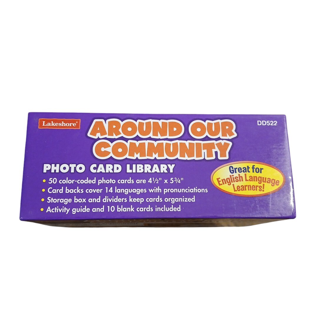 Lakeshore Around Our Community Photo Card Library 14 Languages 5 Categories EUC