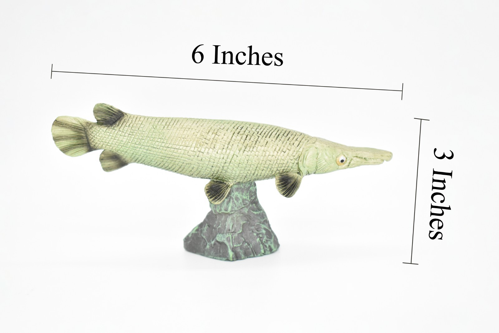 Alligator Gar, Model Fish, Very Realistic Rubber, Hand Painted Toy CH017BB71