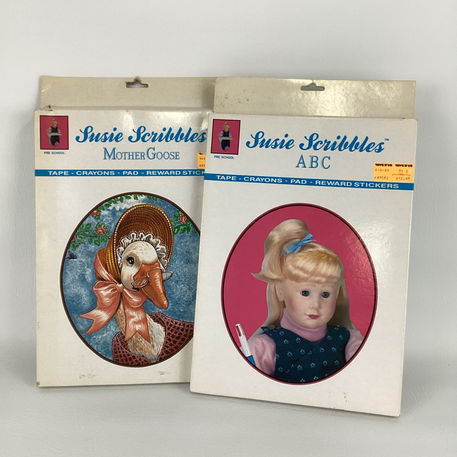 Susie Scribbles Preschool Home Learning Cassette Tape Mother Goose ABC 80s