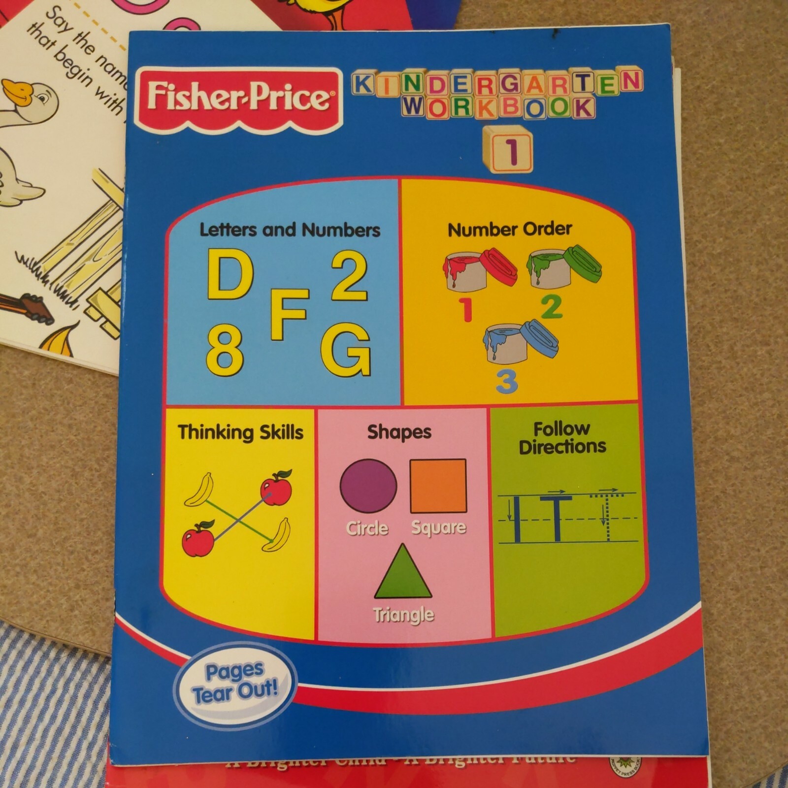 Preschool/Kindergarten Beginning Sounds Letters Numbers Phonics Workbooks (3)…