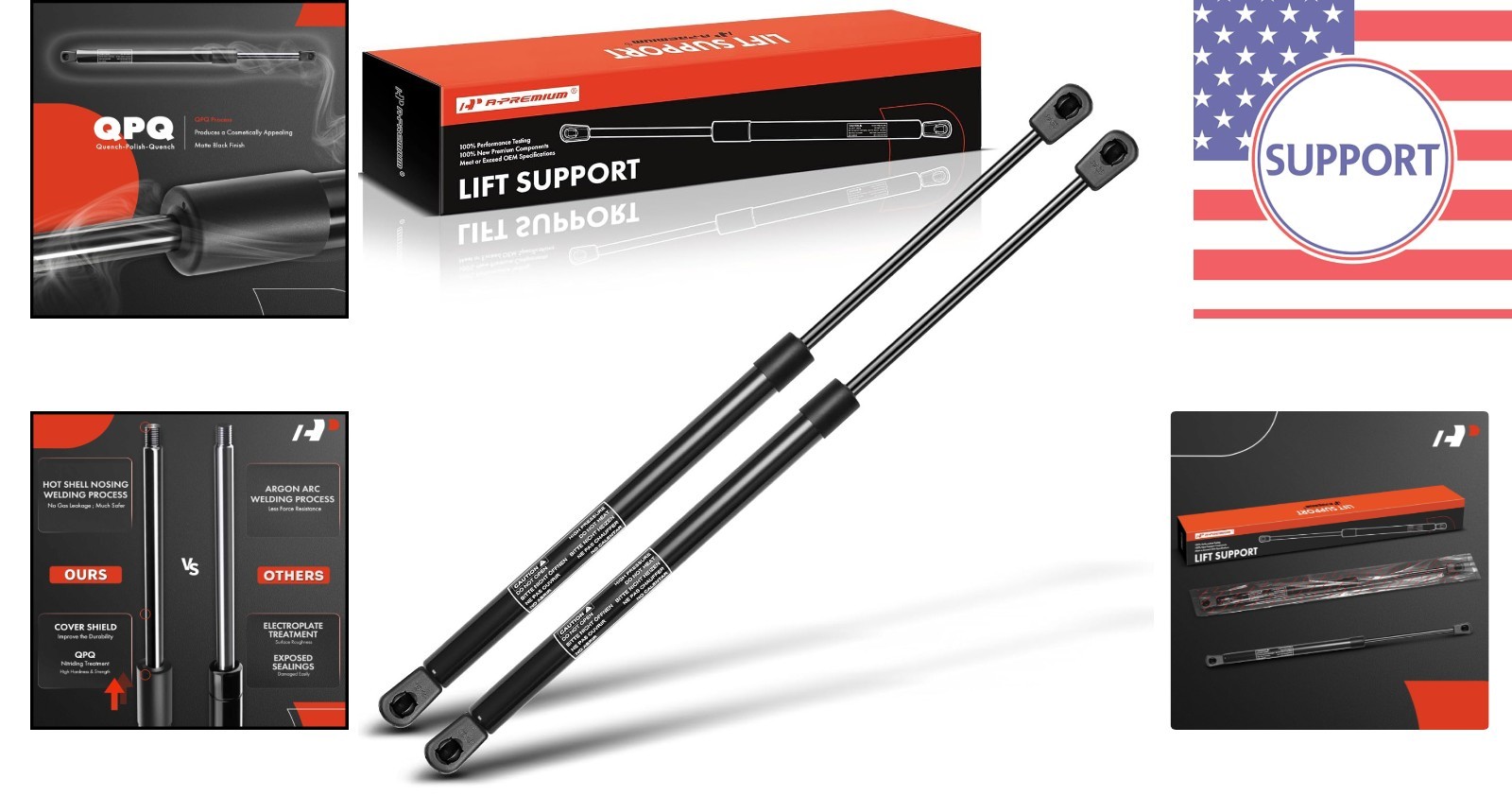 OE Quality Rear Window Struts for Jeep Wrangler TJ 1997-2006 – Easy Installation
