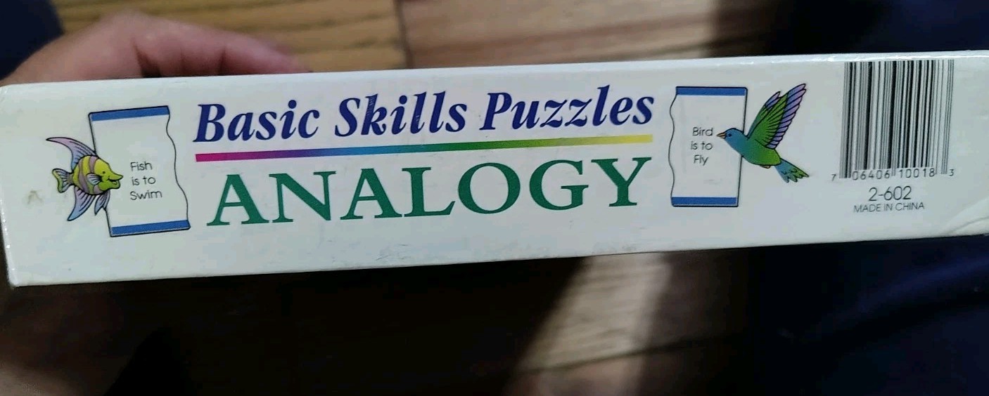Educational Didax Basic Skills Puzzles Analogy Hands On Phonics Reading Teaching