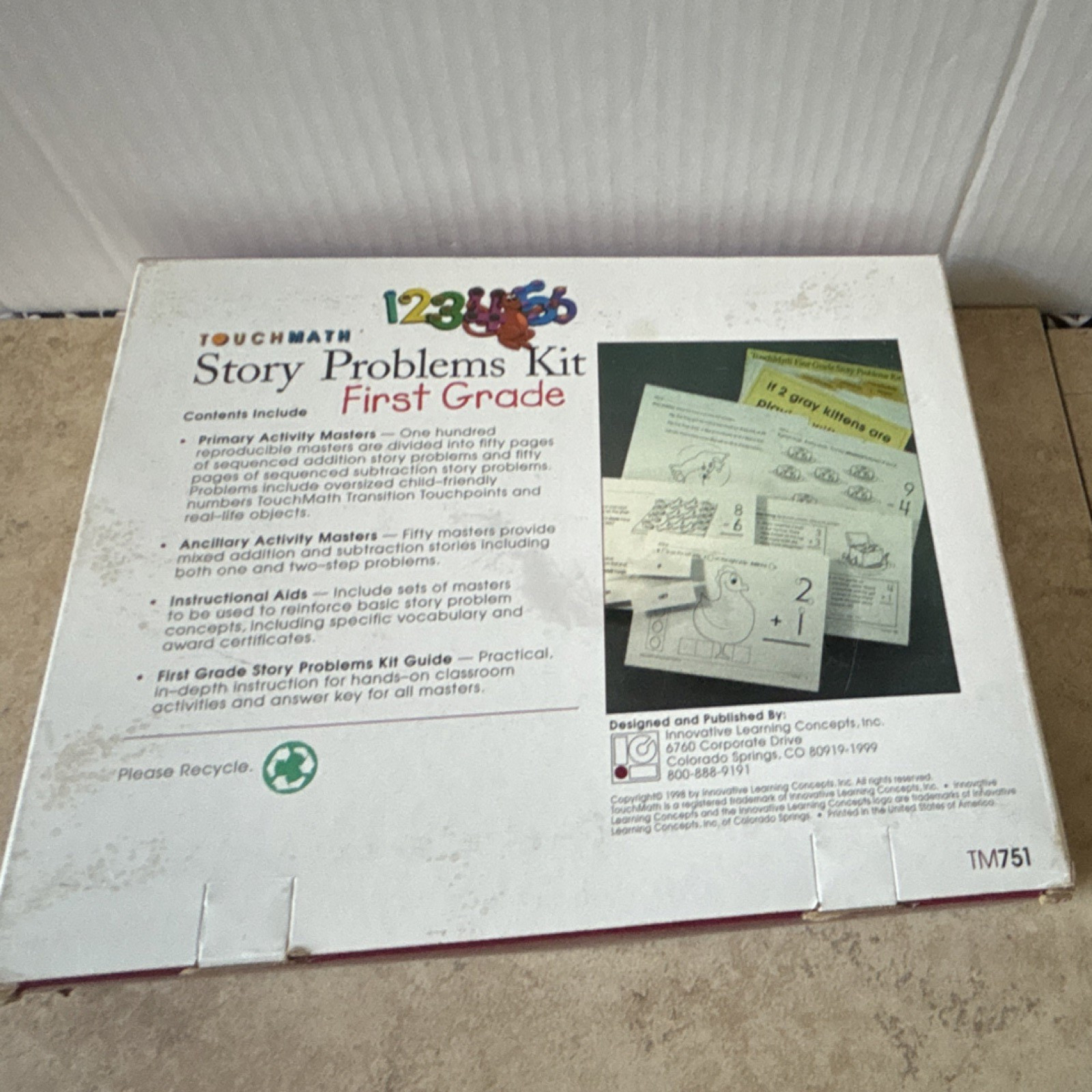 TouchMath First Grade Story Problems Kit TM751 Mathematics Educational Kit –