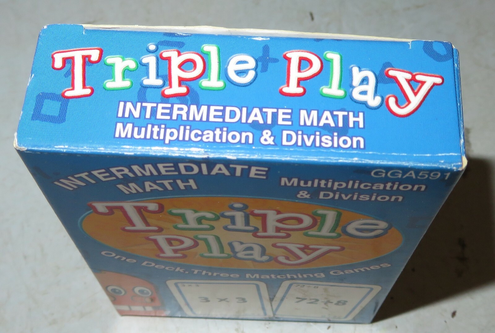 TRIPLE PLAY Cards for Learning Center Intermediate Math Teaching Multiply Divide
