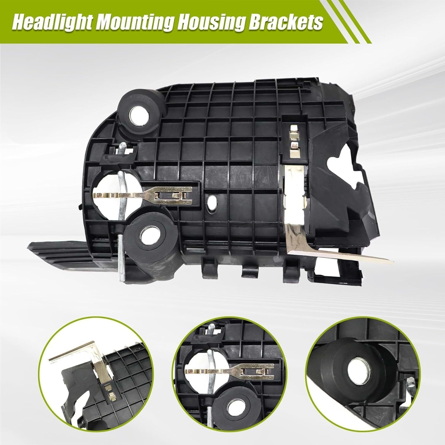 XQSMWF Headlight Mounting Housing Bracket Left Driver Side Compatible with VW