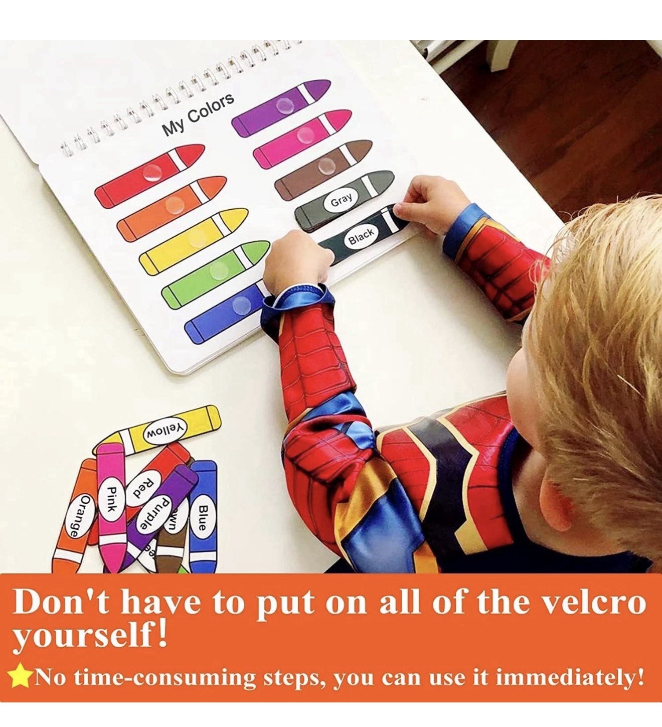 Busy Book for Toddlers – 30 Montessori Learning Themes, Activity Binder with 8 M