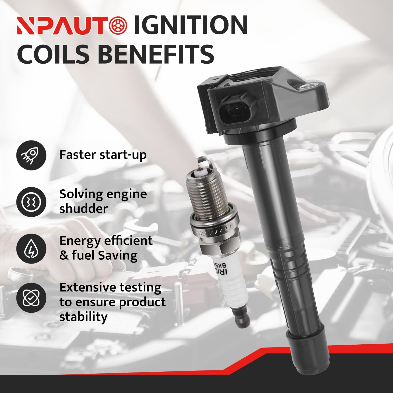 Ignition Coil Pack and Spark Plugs Kit fit for L4 2.4 2.4L 2013 2014 2015 201…