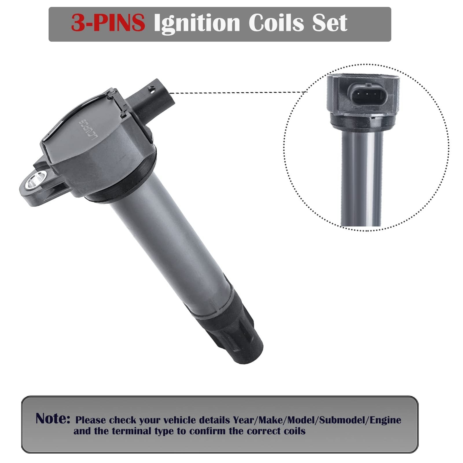 Set of 4 Ignition Coil Pack and Spark Plugs Fits for Jeep Patriot Compass Dod…