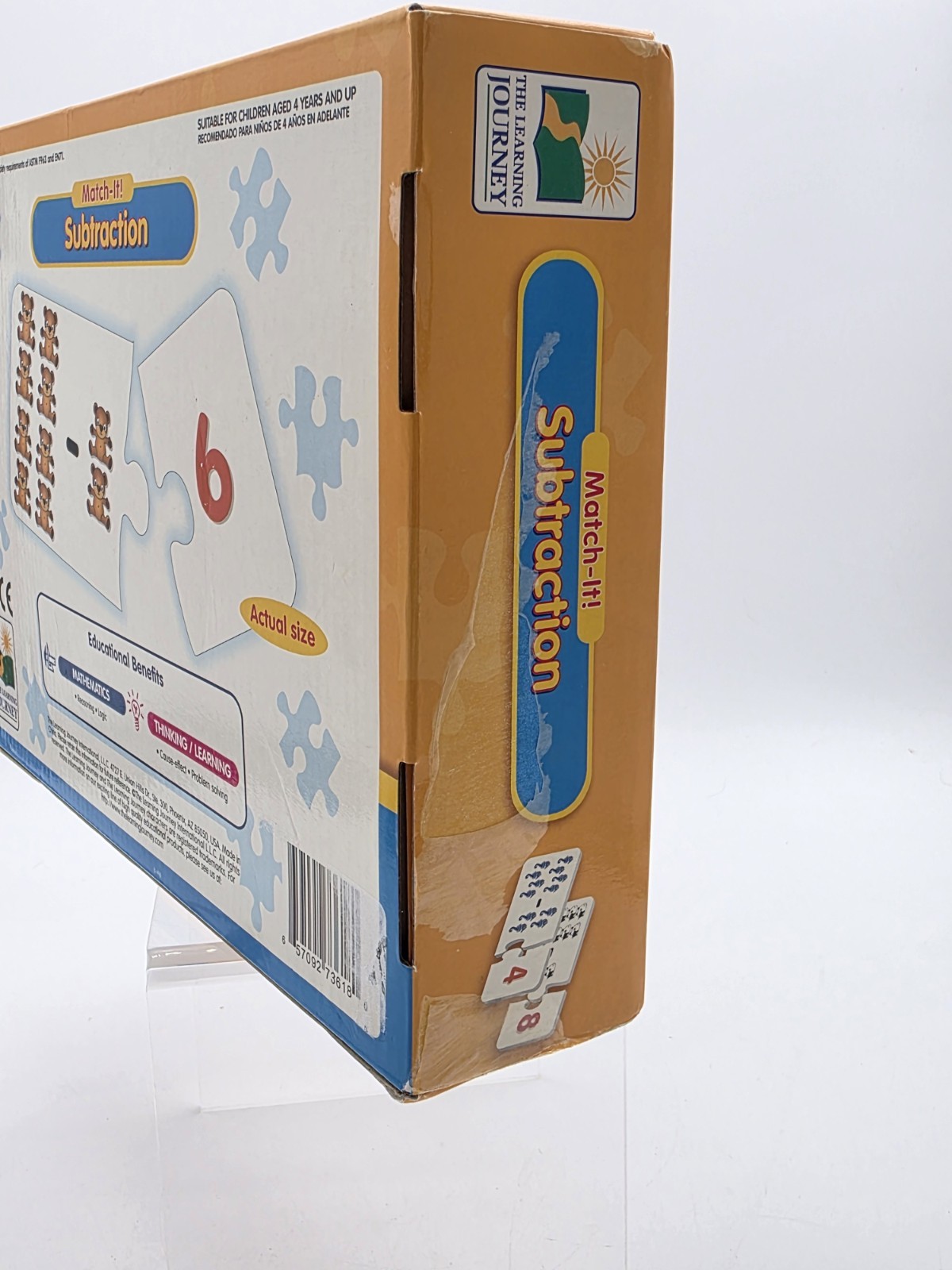 Match It! Mathematics Puzzle Game, 30 Self-Correcting Puzzle Sets – Subtraction
