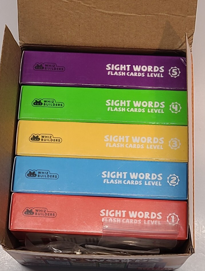 Whiz Builders Sight Words Flash Cards 260 Cards Ages 3 & Up