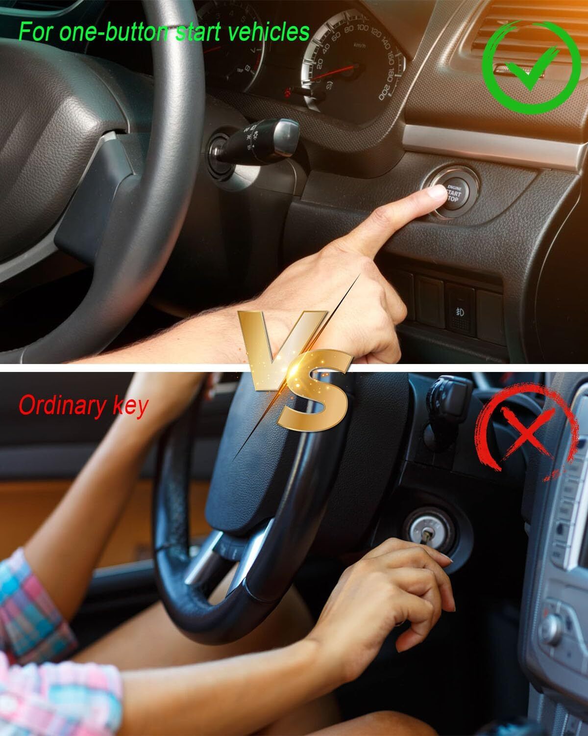 5 Buttons Smart Remote Key Fit for Dodge Ram 1500 Pickup 2019-2022, Keyless