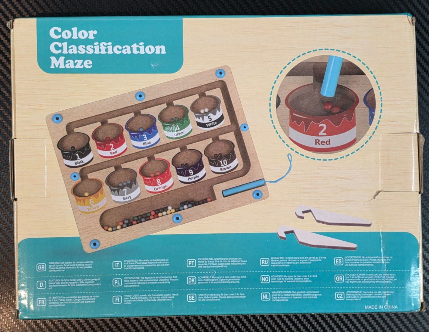 Color Classification Maze Educational Toy for Toddlers Ages 36 Months and Up