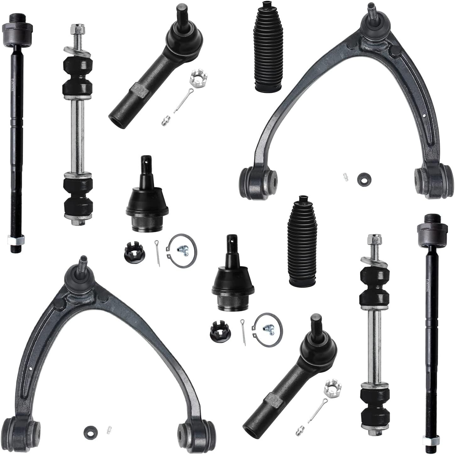 Detroit Axle – 12pc Front End Kit for GMC Chevy Silverado Sierra Suburban Yukon