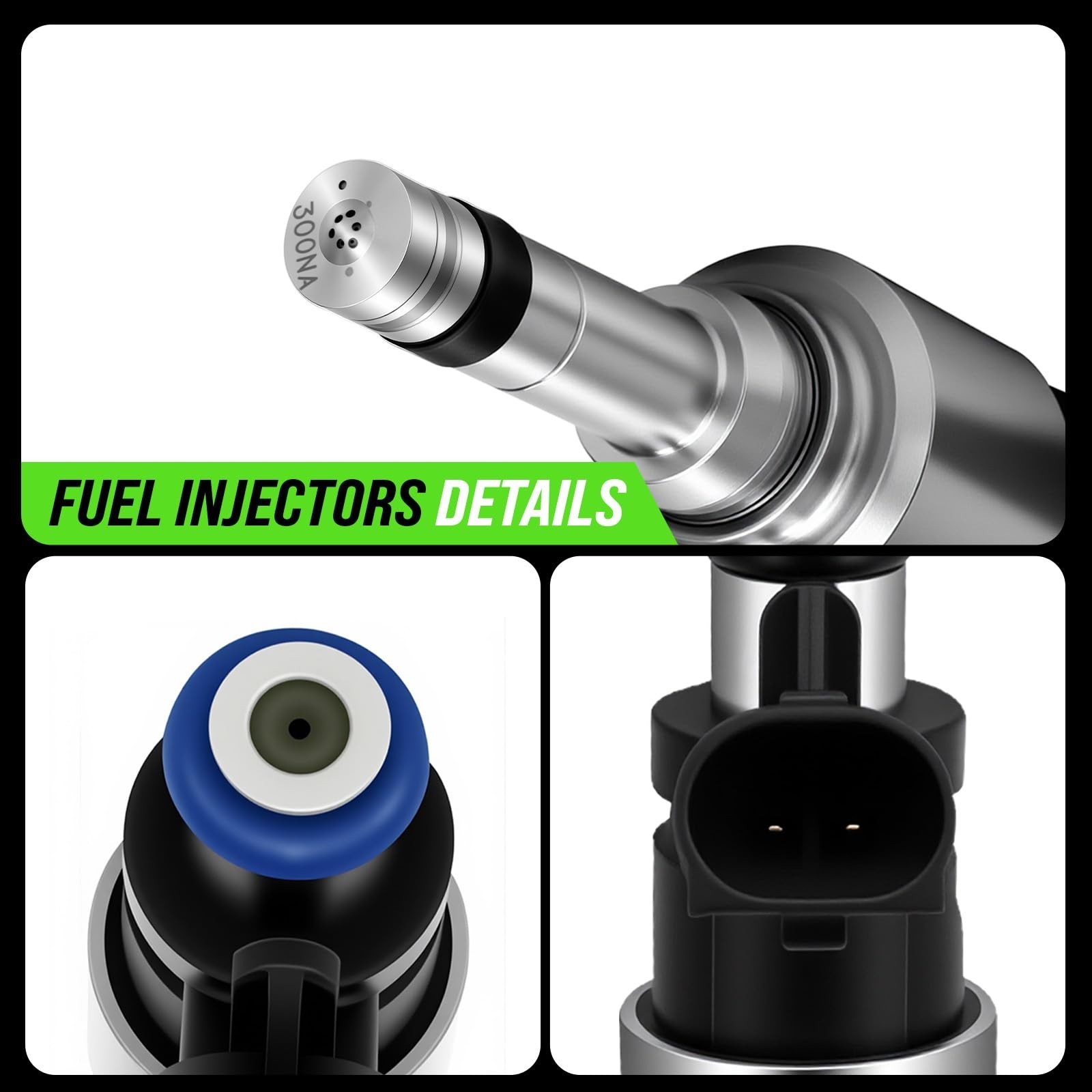 4PCS Fuel Injectors Compatible for Kia Soul 2017-2019 1.6L, Rio 2018-2020, fo…