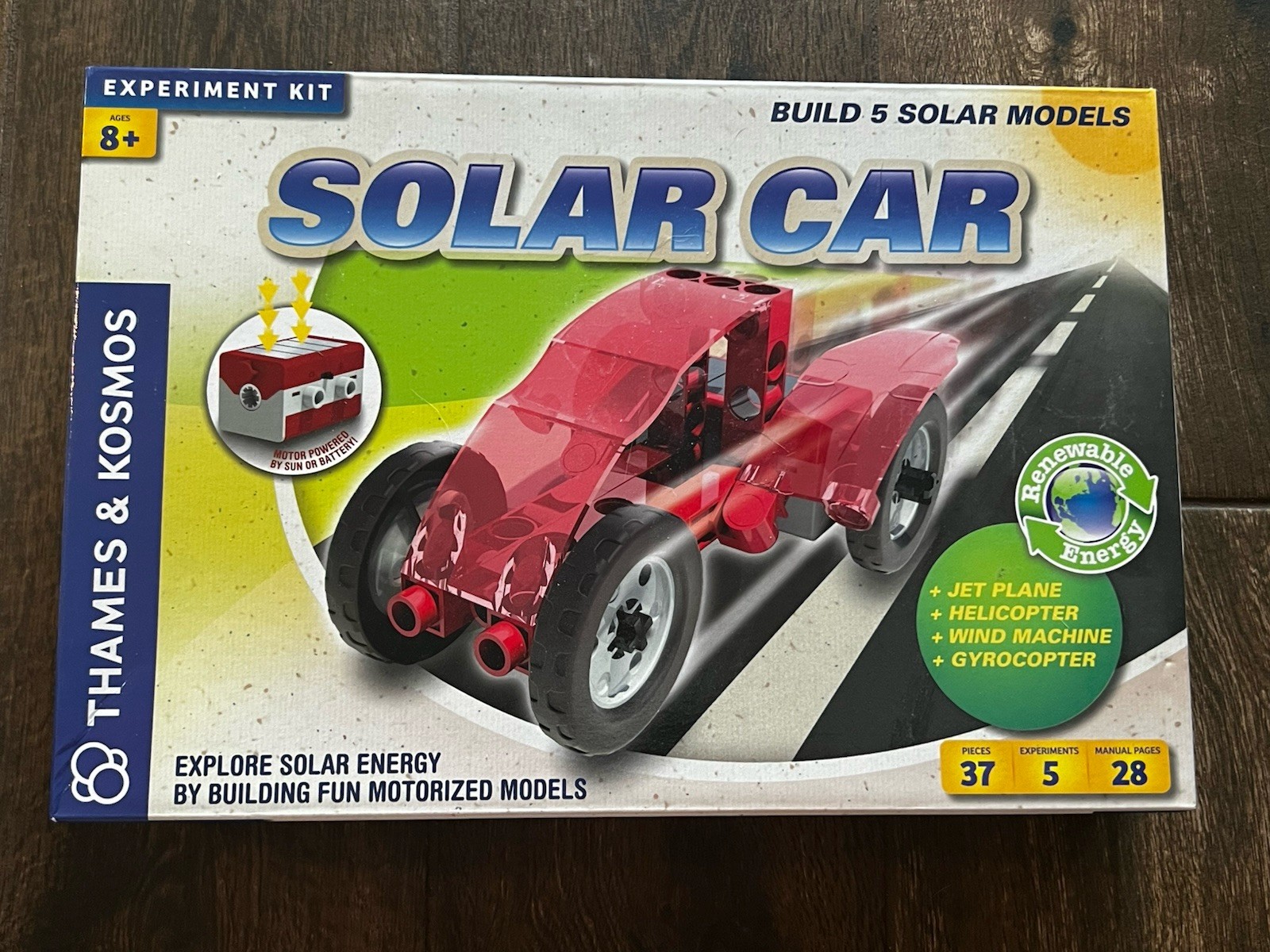 Solar Car Experiment Kit by Thames & Kosmos Games kids Construction 622817 NEW