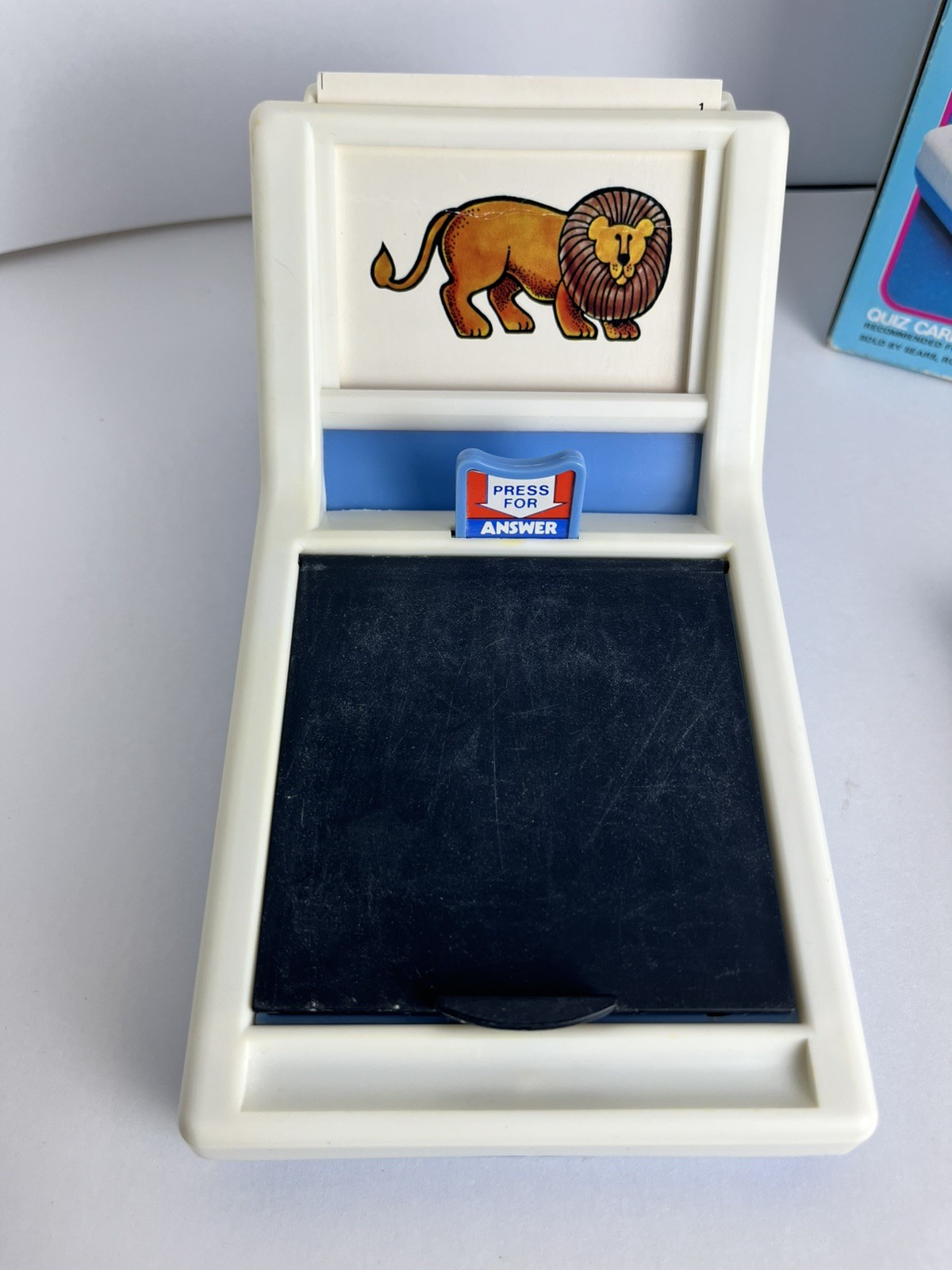 Vintage Sears Magic Match Flash Card Machine Educational Toy 1982