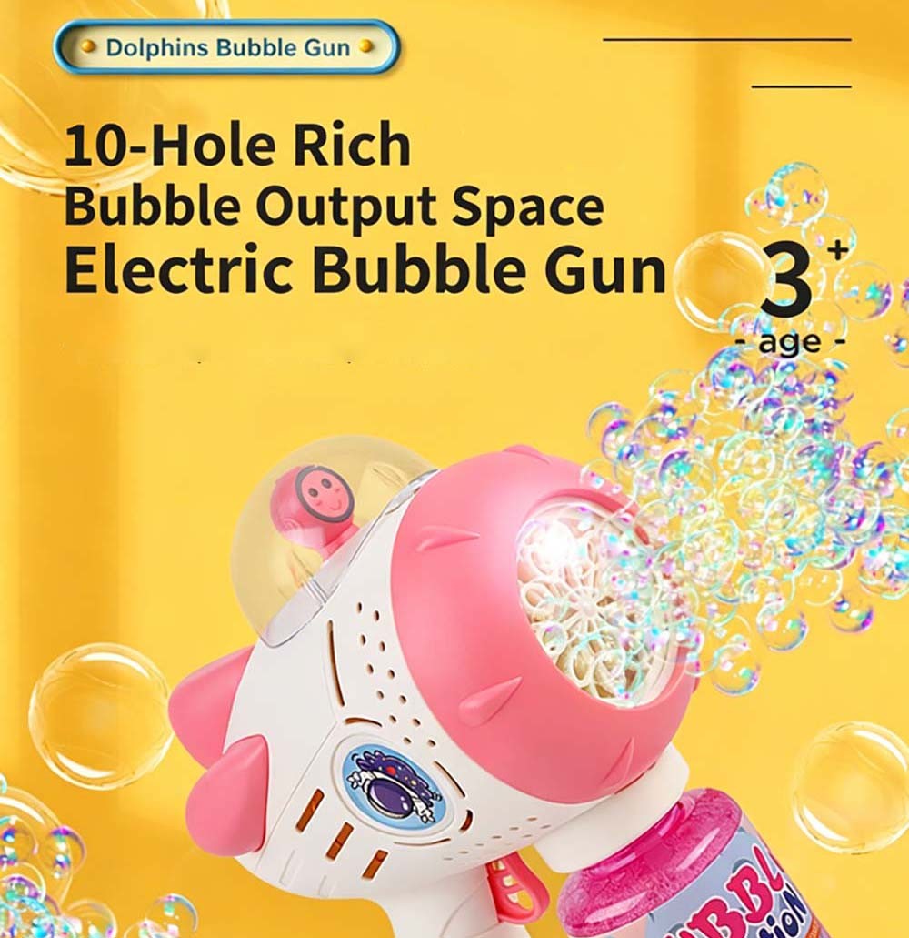 Easy Grip Cartoon Bubble Blaster One Button Start fits Young Children Daily Play