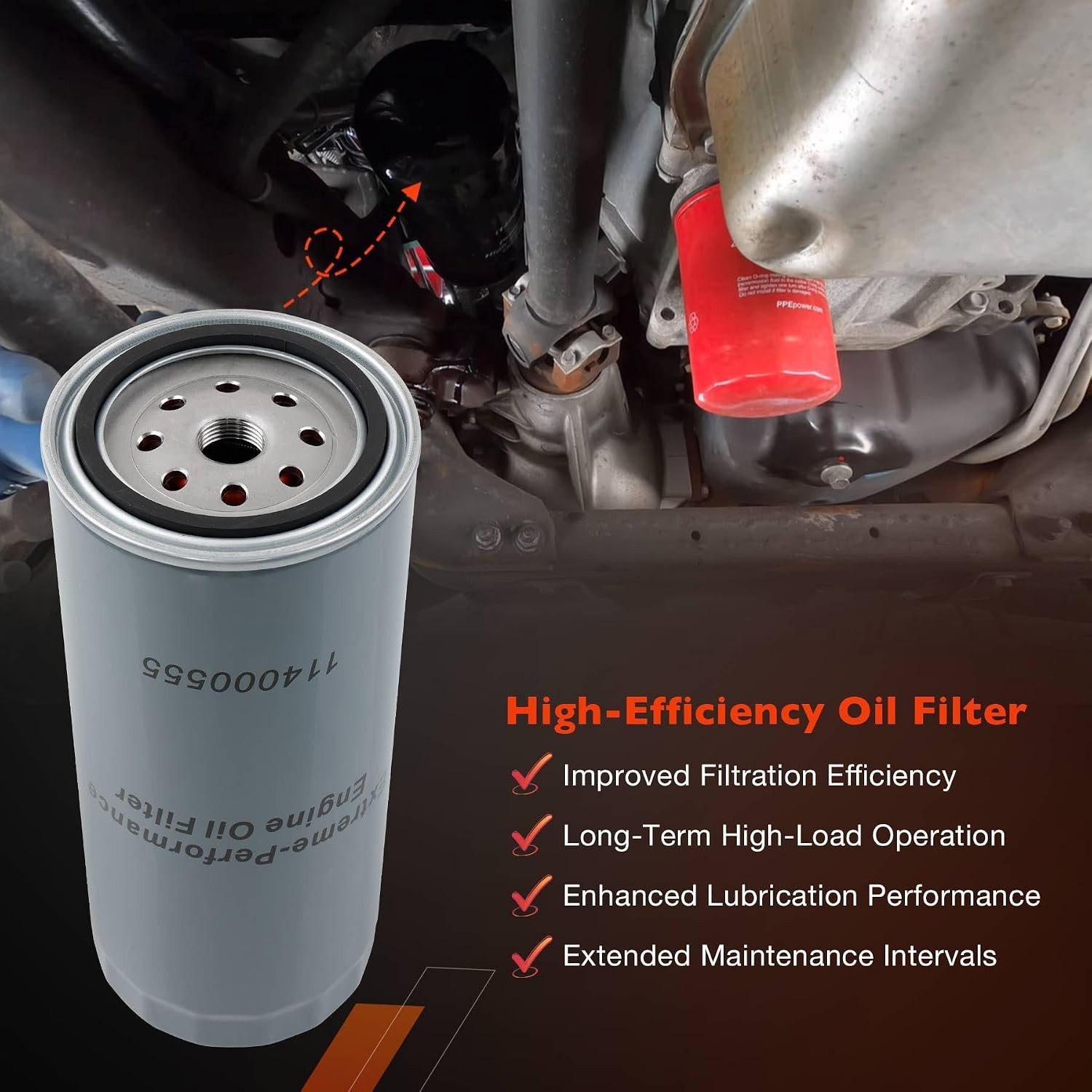 6.6 Duramax Oil Filter 5 Micron Compatible with 2001-2019 Chevy Silverado/GMC…