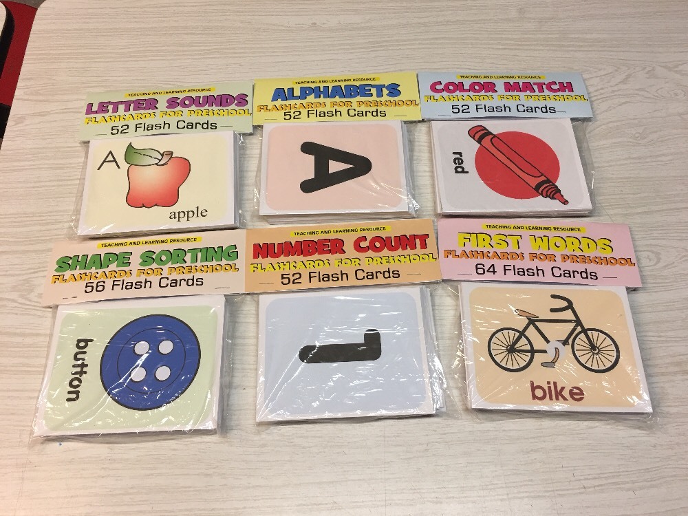 PRESCHOOL 6 Pack Sets – Flashcards for Preschool – Teaching Supplies – Pre-k