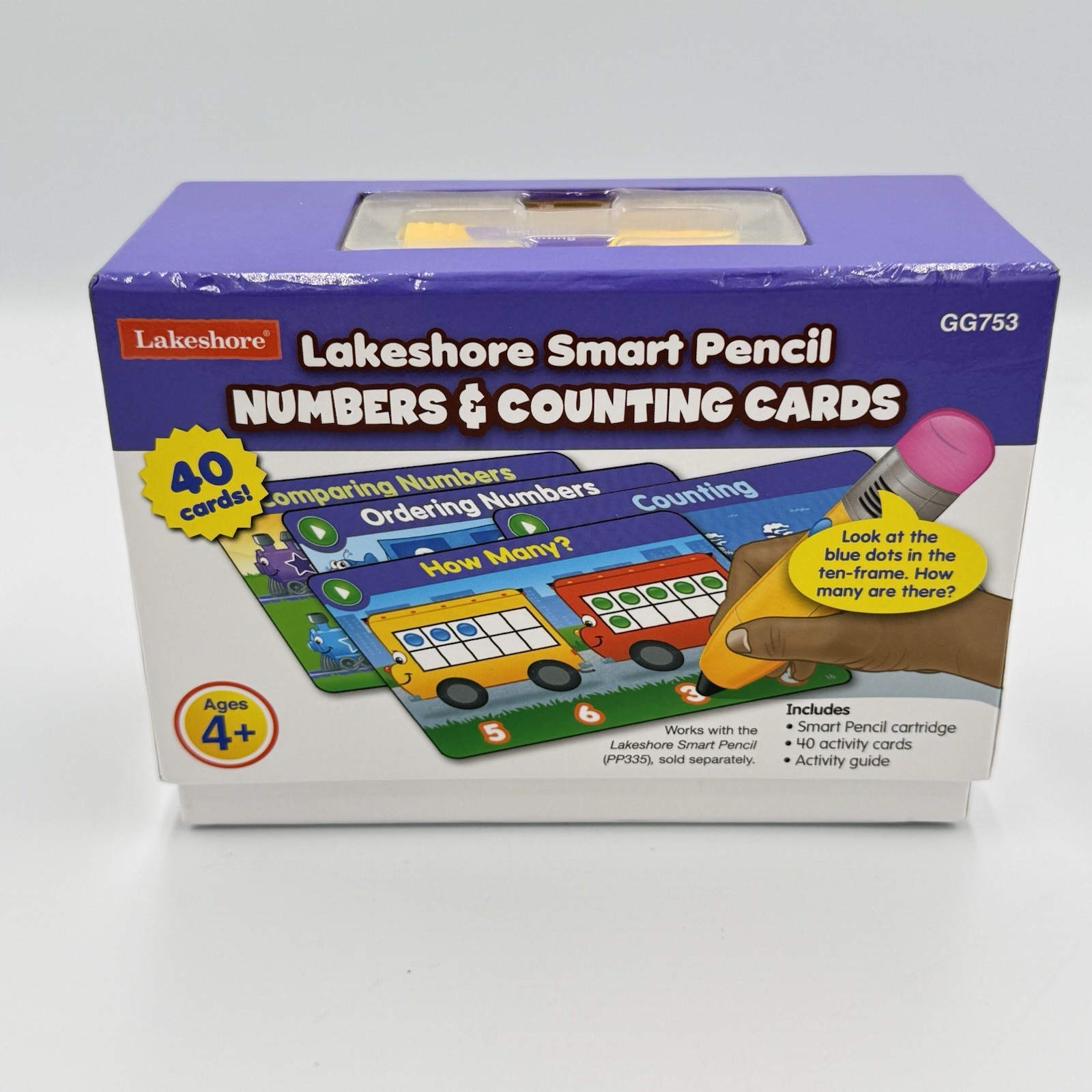Lakeshore Smart Pencil – Numbers & Counting Cards 40 Cards GG753 COMPLETE