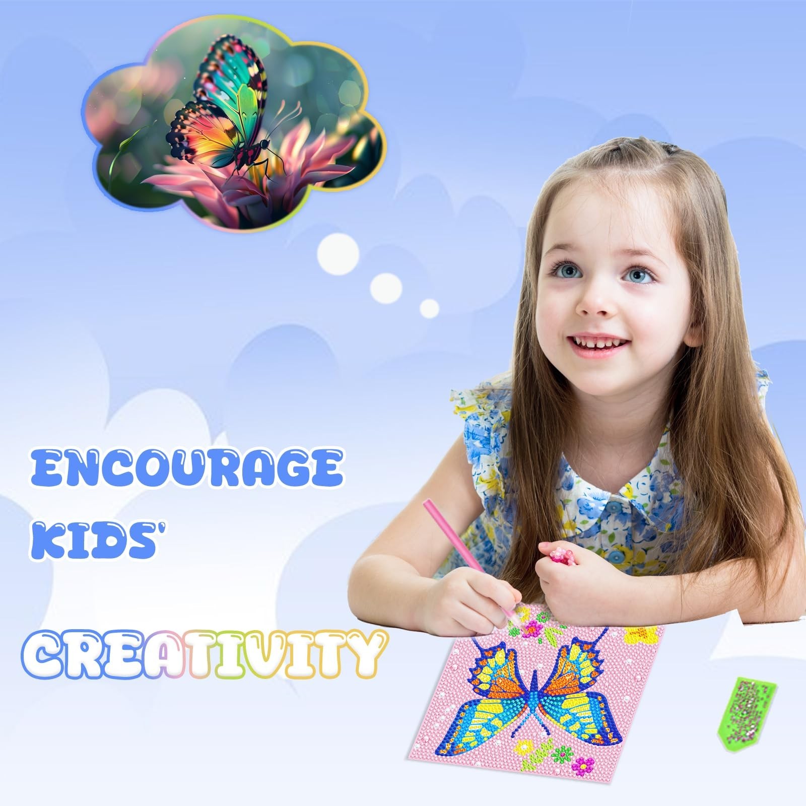 Diamond Art Kits for Kids – Crafts for Girls 8-12 – Diamond Art Painting with…